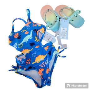 Infant Swimwear & Sandals Bundle 12M
